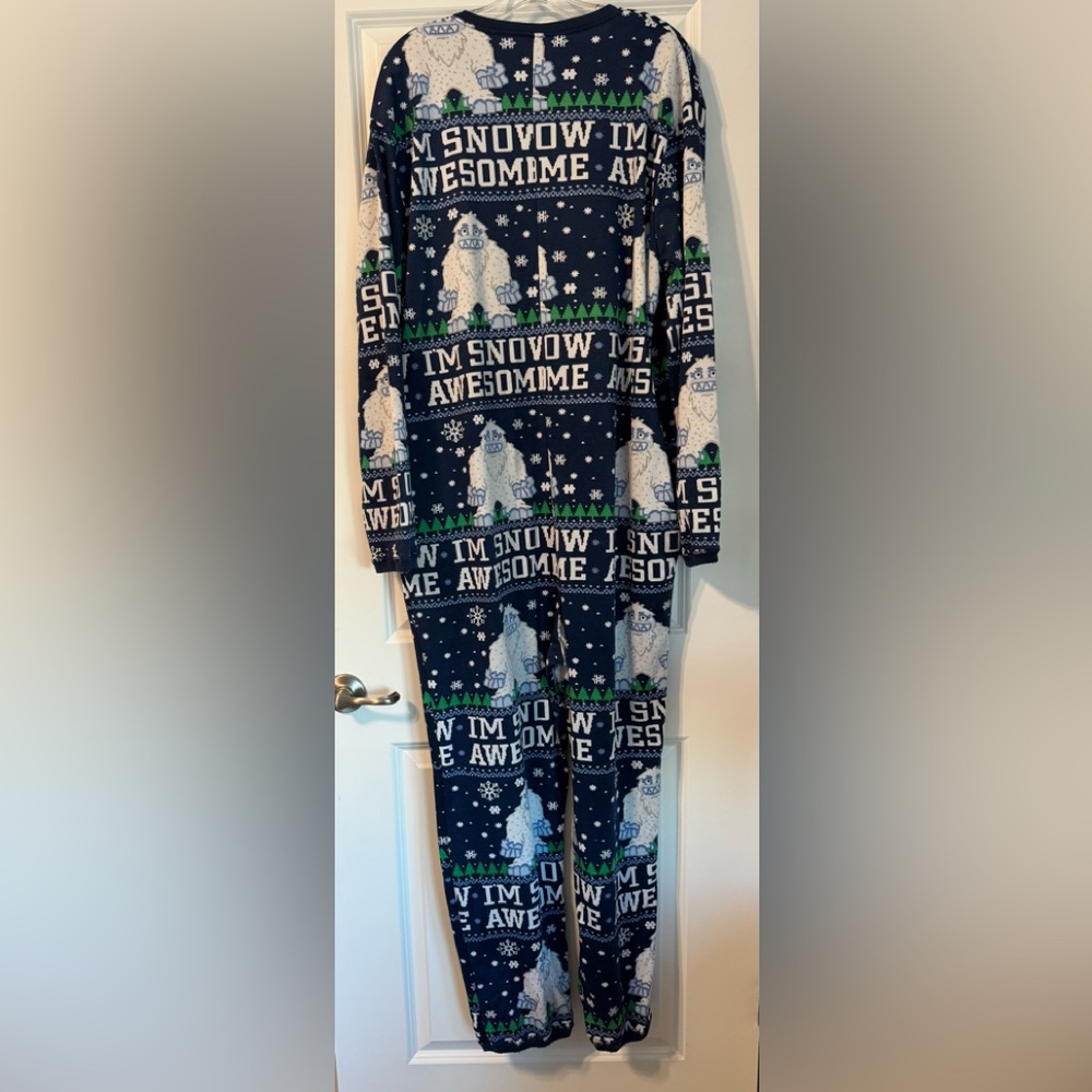 Adult Abominable Snow Man Onesie Pajamas